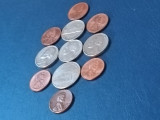 Lot 11 monede USA SUA diferite ca an / valoare [poze]