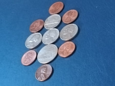 Lot 11 monede USA SUA diferite ca an / valoare [poze] foto