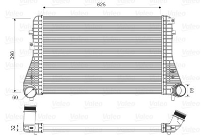 VALEO 818339 Intercooler, compresor foto