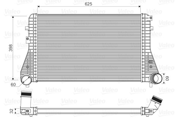 VALEO 818339 Intercooler, compresor