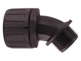 Conectori &icirc;n unghi 45&deg; metrică IP66 poliamidă