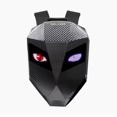 Rucsac moto Led CRELANDER, impermeabil, compartiment laptop 15.6, extensie pentru casca Carbon
