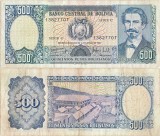 1981 (1 VI), 500 Pesos Bolivianos (P-166a) - Bolivia