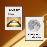 Cumpara ieftin Set 2 postere- LIVE by the sun, LOVE by the moon