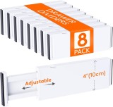 Set 8x Organizatoare reglabile de sertare, ALBE, REDUSE de la 150RON