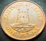 Moneda exotica 1 PENNY - JERSEY, anul 1990 * cod 4846