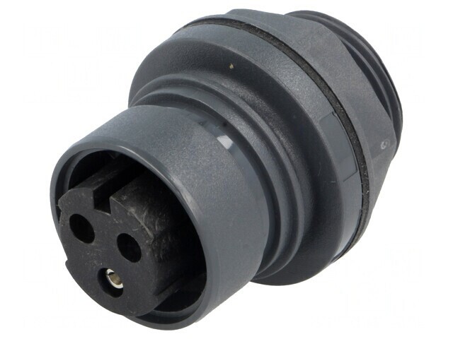 Conector Circular Soclu Mamă 3 PIN Nichelat Buccaneer 6000