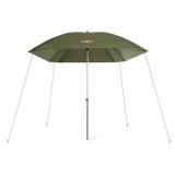 Umbrelă Delphin RAINY, diagonala 250 cm, verde, husa transport, corzi si cuie fixare