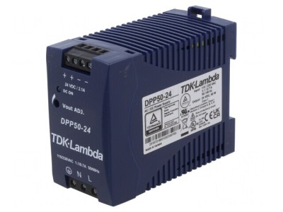 Alimentator Pulsatoriu Șină DIN 50W 24V 2.1A foto
