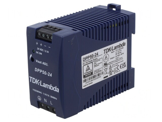 Alimentator Pulsatoriu Șină DIN 50W 24V 2.1A