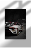 Poster p&acirc;nză ne&icirc;nrămat cu supermașină - Imprimare digitală - 2023 Huracan GT3 EVO-2 02 | A3 (29.7 x 42 cm)