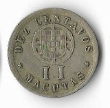 Moneda 2 macutas 1928 - Angola, Africa, Cupru-Nichel