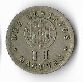 Moneda 2 macutas 1928 - Angola
