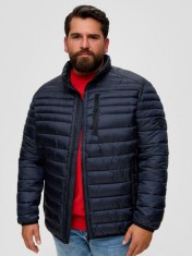 Jacheta matlasata barbati big size fara gluga, croiala Regulr fit, Bleumarin