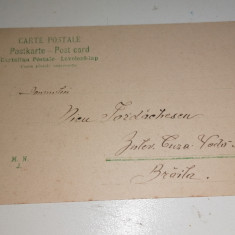 CARTE POSTALA / FELICITARE - STAMPILA BRAILA 1903