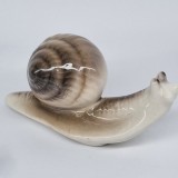 Melc bibelou mic portelan romanesc, vechi, vintage