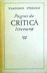 Vladimir Streinu - Pagini de critica literara, volumul 5