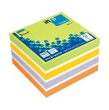 Cumpara ieftin Cub notite adezive InFO Color,75 x 75 cm, mix I, 450 file, multicolor