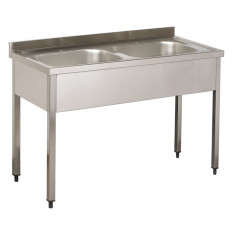 Spalator inox cu 2 cuve, Just Inox, 1200x600x850 mm foto