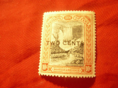 Timbru British Guiana 1899 supratipar 2C/10C ,sarniera - Cascada foto