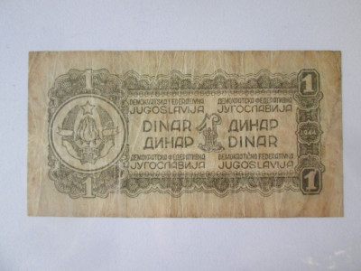 Iugoslavia 1 Dinar 1944 foto