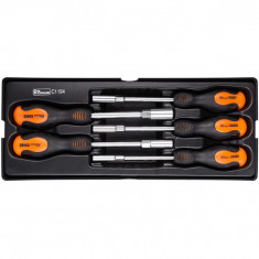 Set surubelnite cu cap tubular, sertar TIP A (385x150 mm) pentru dulap mobil, 6-13 mm, 5 buc, RICHMANN foto