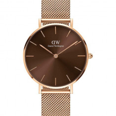 Daniel Wellington ceas PETITE AMBER femei, culoarea auriu