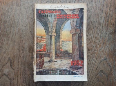 CALENDARUL ZIARULUI UNIVERSUL 1932 foto