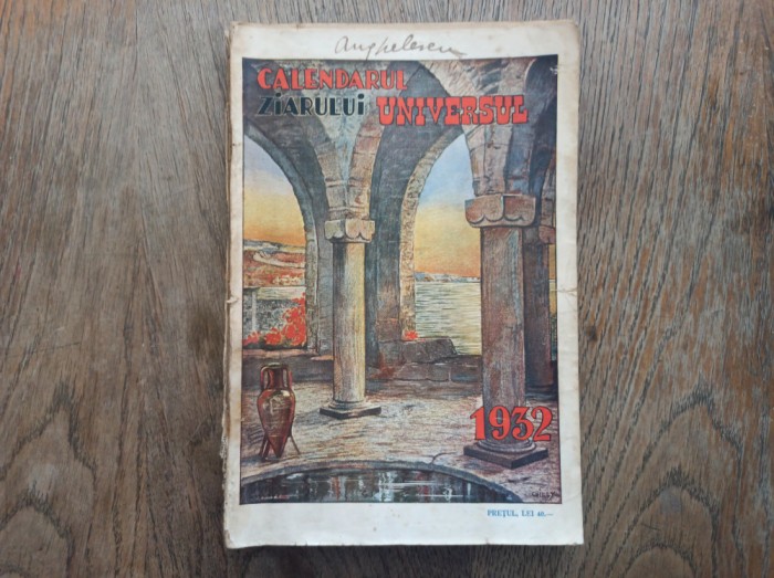 CALENDARUL ZIARULUI UNIVERSUL 1932