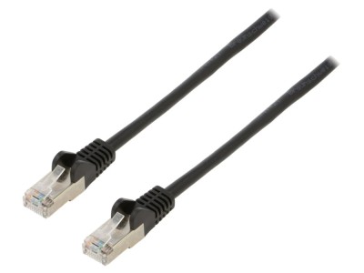 Cablu Patch Ethernet Negru 5m SF/UTP Cat5e foto