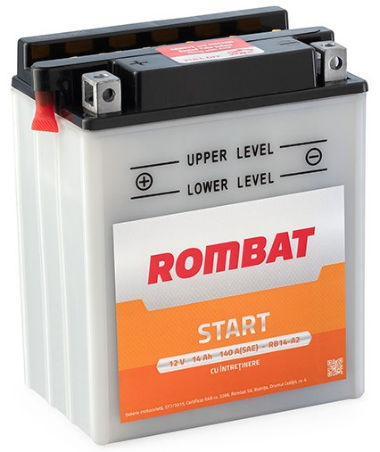 Baterie Moto Rombat Start 14Ah 140A 12V RB14-A2