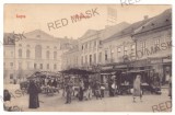 290 - LUGOJ, Timis, Market, Romania - old postcard - used - 1908