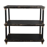 Cumpara ieftin Consola lemn negru vintage 110x40x113 cm