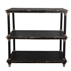 Consola lemn negru vintage 110x40x113 cm