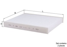 MAHLE LA 467/S Filtru, aer habitaclu foto
