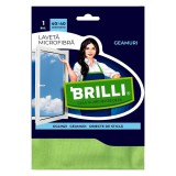 Laveta microfibra pentru geam Brilli, 40 X 40 cm, 1 bucata/set