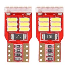 Bec de pozitie tip LED Canbus T10 W2.1x9.5 W5W, 12V 2.2W, 18 SMD , culoare alb , AMIO, set 2 buc