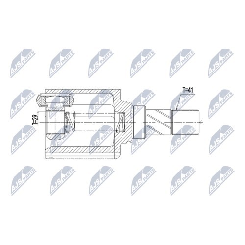 Cap planetara interior Mercedes Sprinter B907, B910 211cdi, 214cdi, 311cdi, 314cdi, 318cdi, 411cdi, 414cdi, 415cdi, 418cdi 20, Fata, Stanga, CV