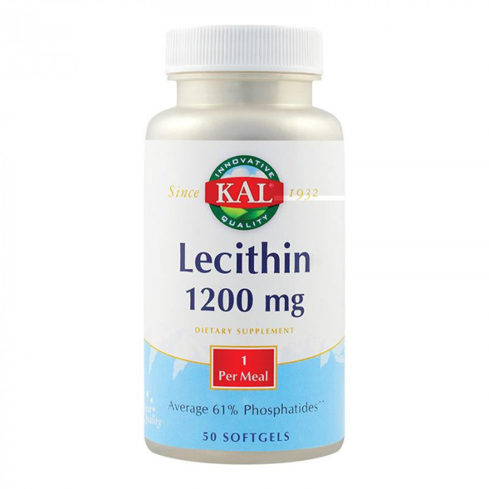 Supliment Alimentar Lecithin 1200mg Kal Secom 50cps
