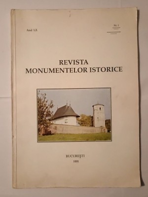 Revista monumentelor istorice: Anul LX, Nr. 1/ 1991 foto