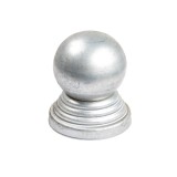 Capac tabla pentru teava rotunda, zincat, cu bila, D 114 mm