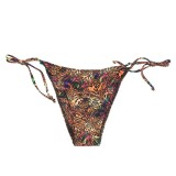 Slip de baie colorat cu model animal print