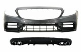 Bara Fata cu Difuzor si ornamente evacuare Mercedes C-Class W205 S205 (2014-2020) C63 Design Performance AutoTuning