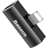 Adaptor Audio Baseus Lightning - Lightning, CAL46-01, Negru