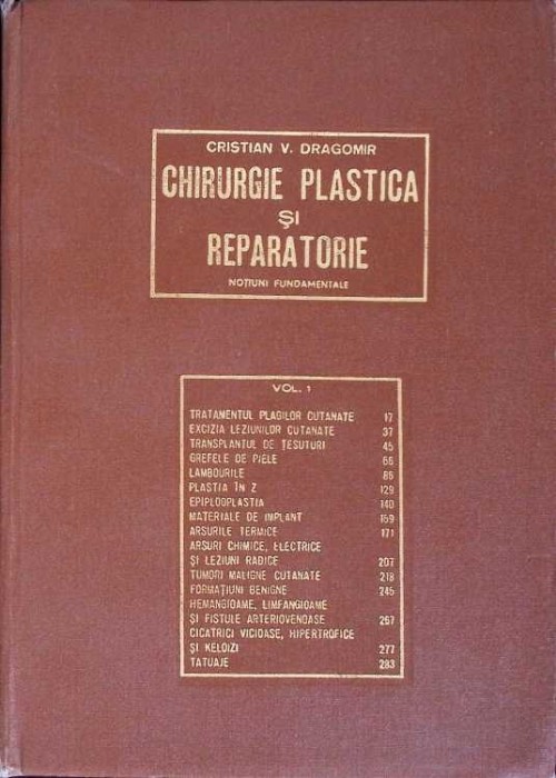 CHIRURGIE PLASTICA SI REPARATORIE-CRISTIAN V. DRAGOMIR-280849