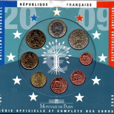 FRANTA 2009 - Set monetarie 1 cent-2 euro - FOLDER/ BU / sigilat