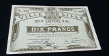 Bancnota 10 francs 1914 City of Lille - notgeld din France