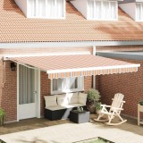 Prelata Retractabilă Automată cu Dungi Multicolore 400x300 cm