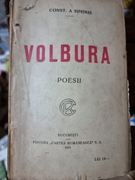 Volbura - Const. A Siminei poezii