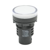 Indicator luminos LED alb 220V AC, &Oslash;30 mm, Breckner Germany